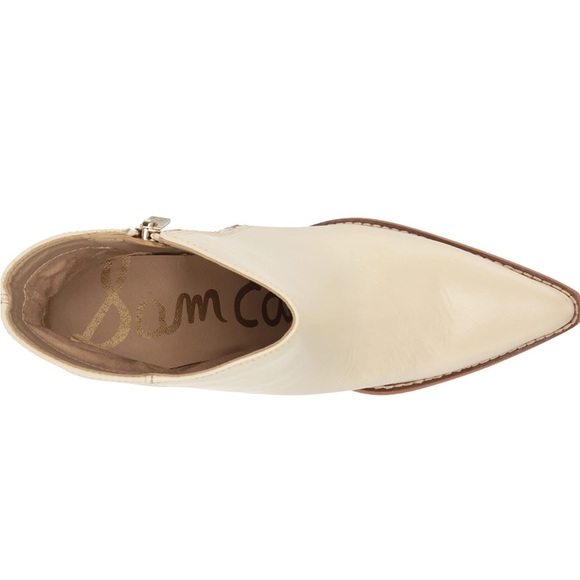 NWT Sam Edelman Womens Jane Leather Pointed Toe Ankle Boot. Color:Ivory Size:9.5 - Picture 15 of 17